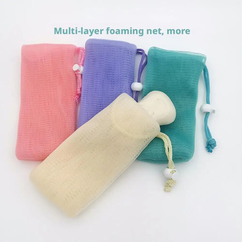 Soap Mesh Pouch Bags For Cleansing Foaming For Handmade Soap Body Wash And Facial Cleansers Soft And Efficient Exfoliation Peaceful Pleasures Health and Wellness