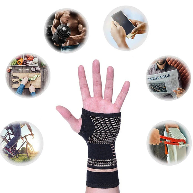 1pc Lifting Wrist Straps, Professional Wristband, Sports Compression Wrist Guard Arthritis Brace Sleeve Peaceful Pleasures Health and Wellness