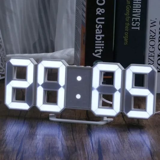 LED Digital Alarm Clock | Wall & Desk | 3-Level Brightness LED Alarm Clock Peaceful Pleasures Health and Wellness