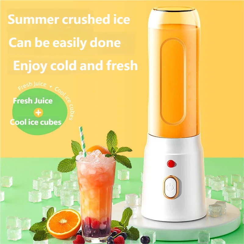 HOMEFISH Portable Wireless Blender – 10-Blade USB-C Juicer
