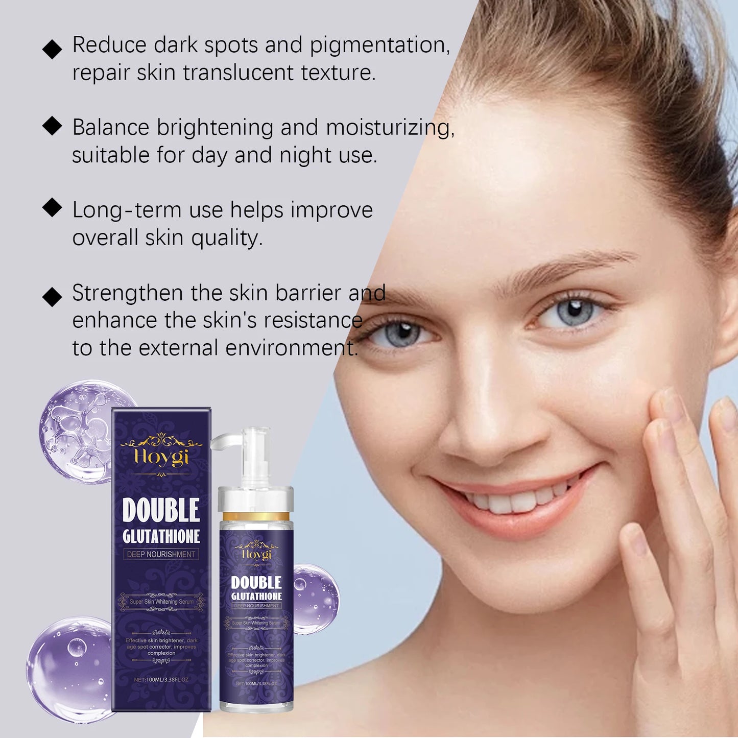 Double Glutathione Serum – Brighten Dark Spots & Even Skin Tone