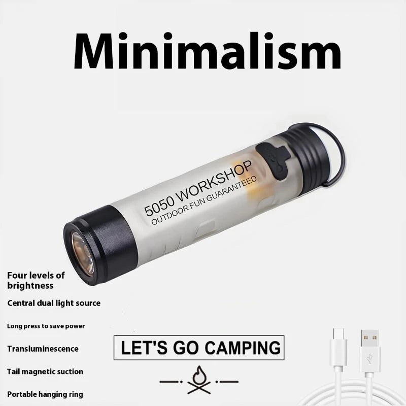 Pocket LED Flashlight with Key Clip – Emergency Outdoor Light