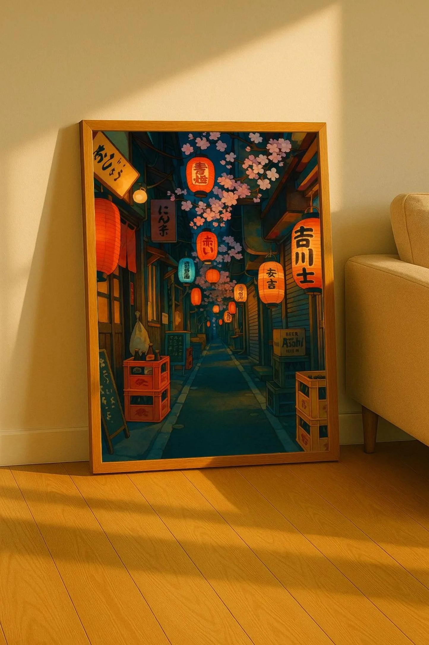 Anime Ramen Shop Canvas Print | Tokyo Street Wall Art