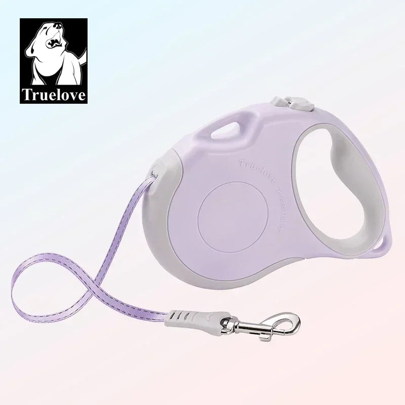 Truelove Tangle Free Retractable Dog Leash 16 Ft Strong Nylon Tape One-Handed Brake Pause Lock Dog Cat Owners Reliable TLL5001 Peaceful Pleasures Health and Wellness