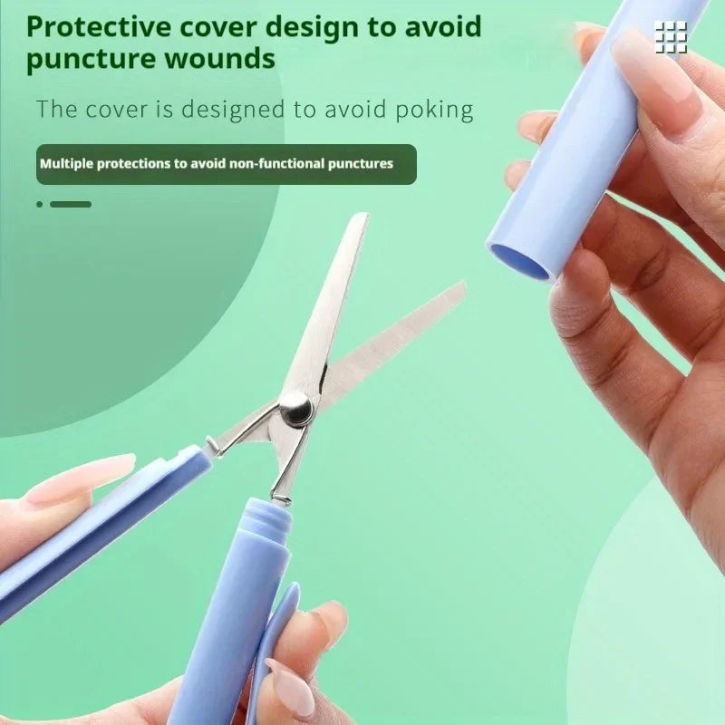 Mini Folding Pen-Style Scissors | Portable DIY & Office Tool