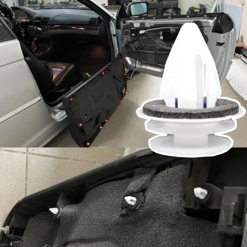 50/100Pcs Car Door Panel Clip Universal Auto Bumper Mudguard Automotive Fastener Clip Auto Body Push Retainer Pin Rivet Car Acce Peaceful Pleasures Health and Wellness