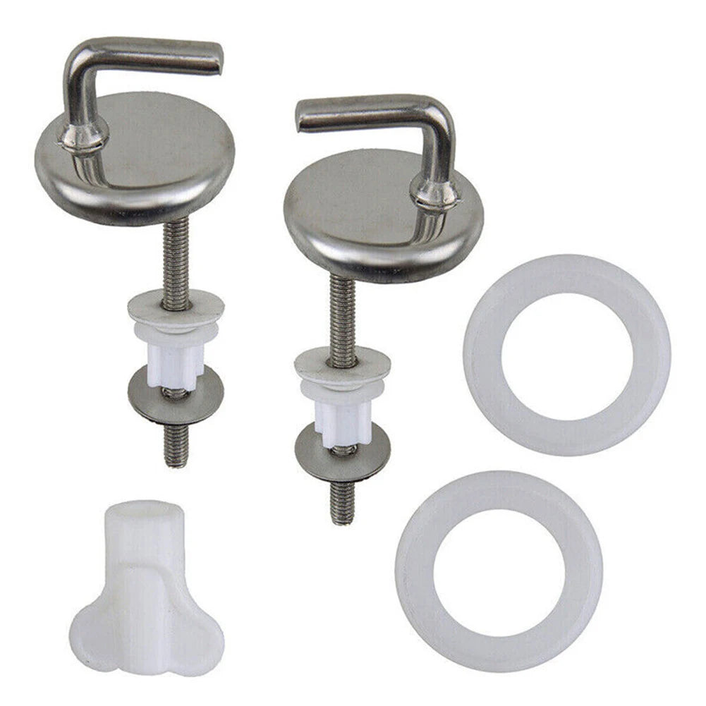 Toilet Seat Hinge Cover Mounting Connector Stainless Steel Washer