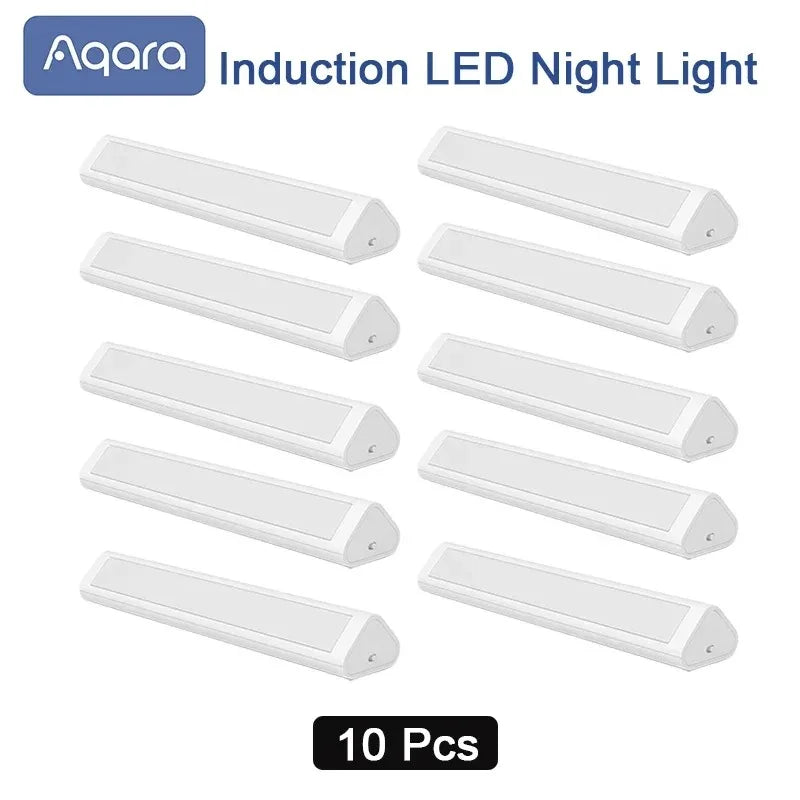 Original Aqara LED Induction Night Light Magetic Design 2Level Brightness Human Body Sensor Smart Home for Bedroom Bedside Peaceful Pleasures Health and Wellness 10ps China Mainland