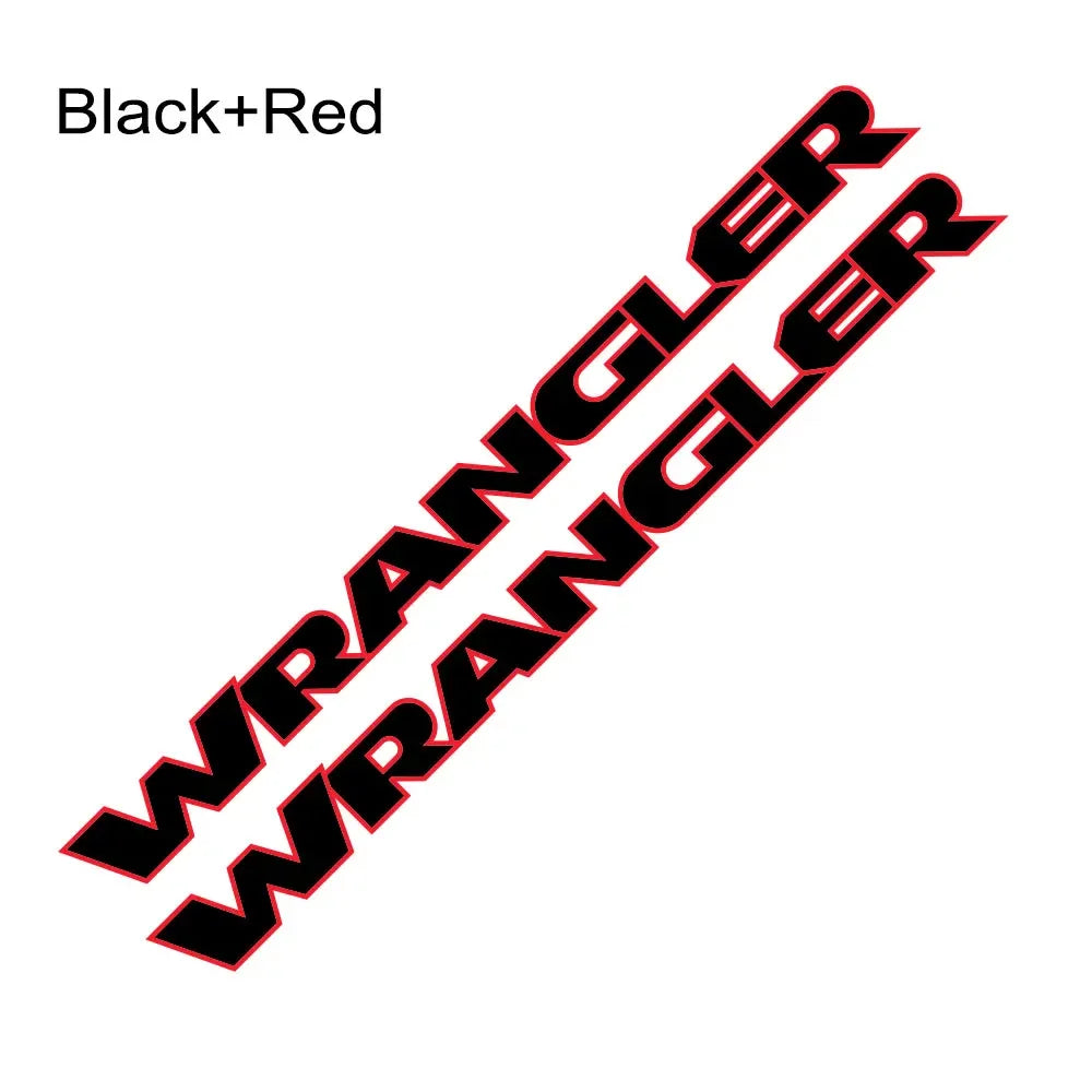 Jeep Wrangler JK JL TJ YJ Hood Vinyl Decal Stickers – 2pc