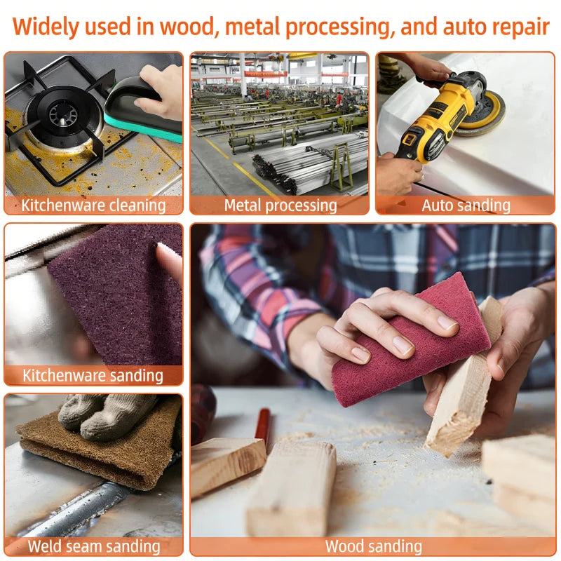 5M Stainless Steel Scouring Pad Roll – Metal & Wood Polishing