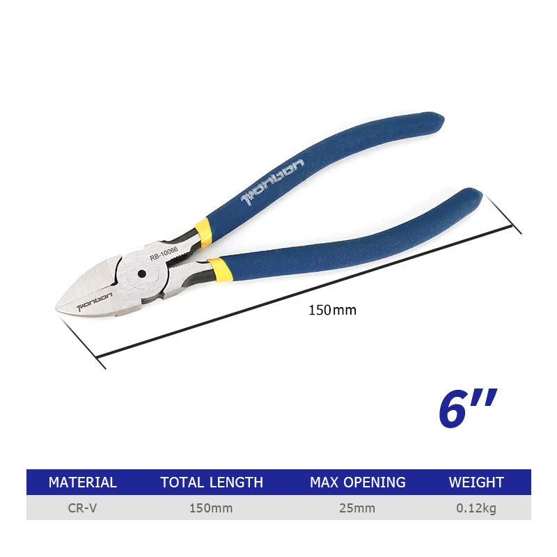 5/6/7 Inch Diagonal Cutting Pliers – Wire Stripper & Side Cutter Peaceful Pleasures Health and Wellness 6 Inch