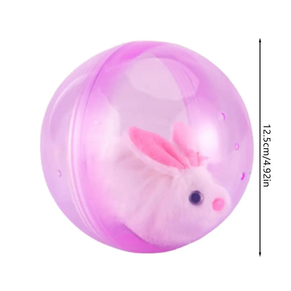 Electric Rolling Ball Toy for Cats, Hamsters & Small Pets Electric Pet Toy Peaceful Pleasures Health and Wellness Pink