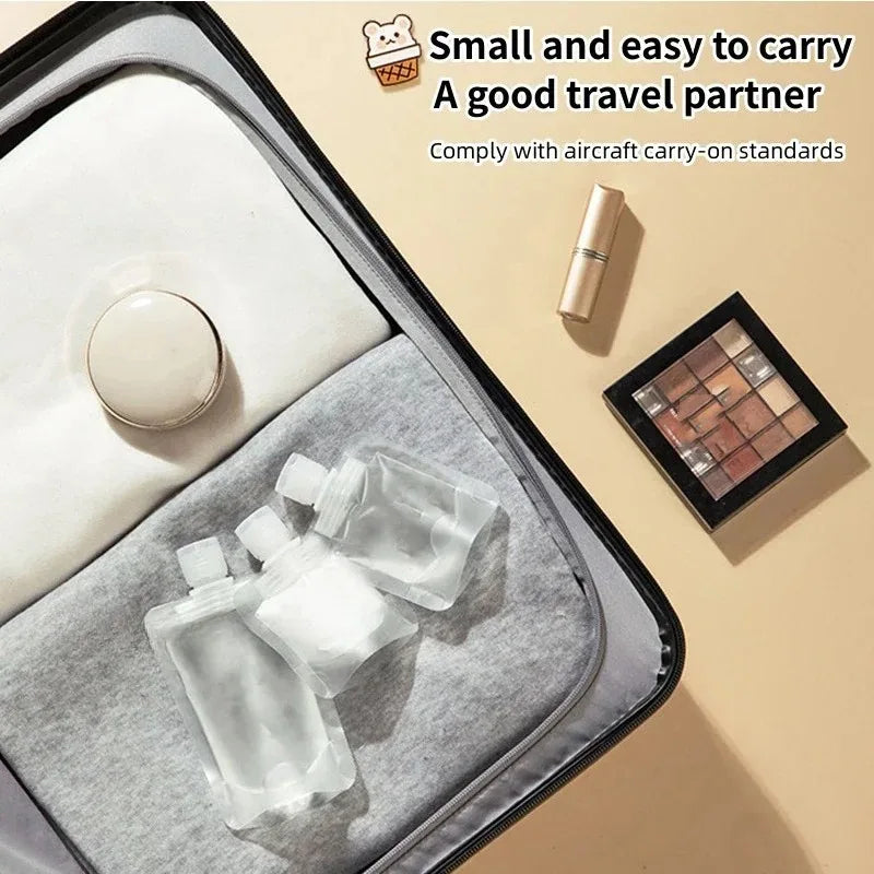 Refillable Squeeze Travel Pouches – Leak-Proof 10-30 Pack