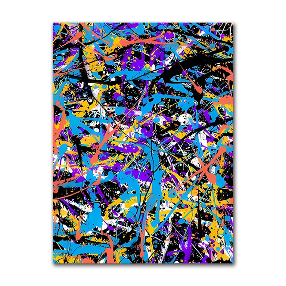 Classic Abstract Art Poster, Colorful Line Image Printing Canvas Art Painting, Used for Home Room Decoration Poster, Frameless Peaceful Pleasures Health and Wellness 82139-13 40x60cm Unframed