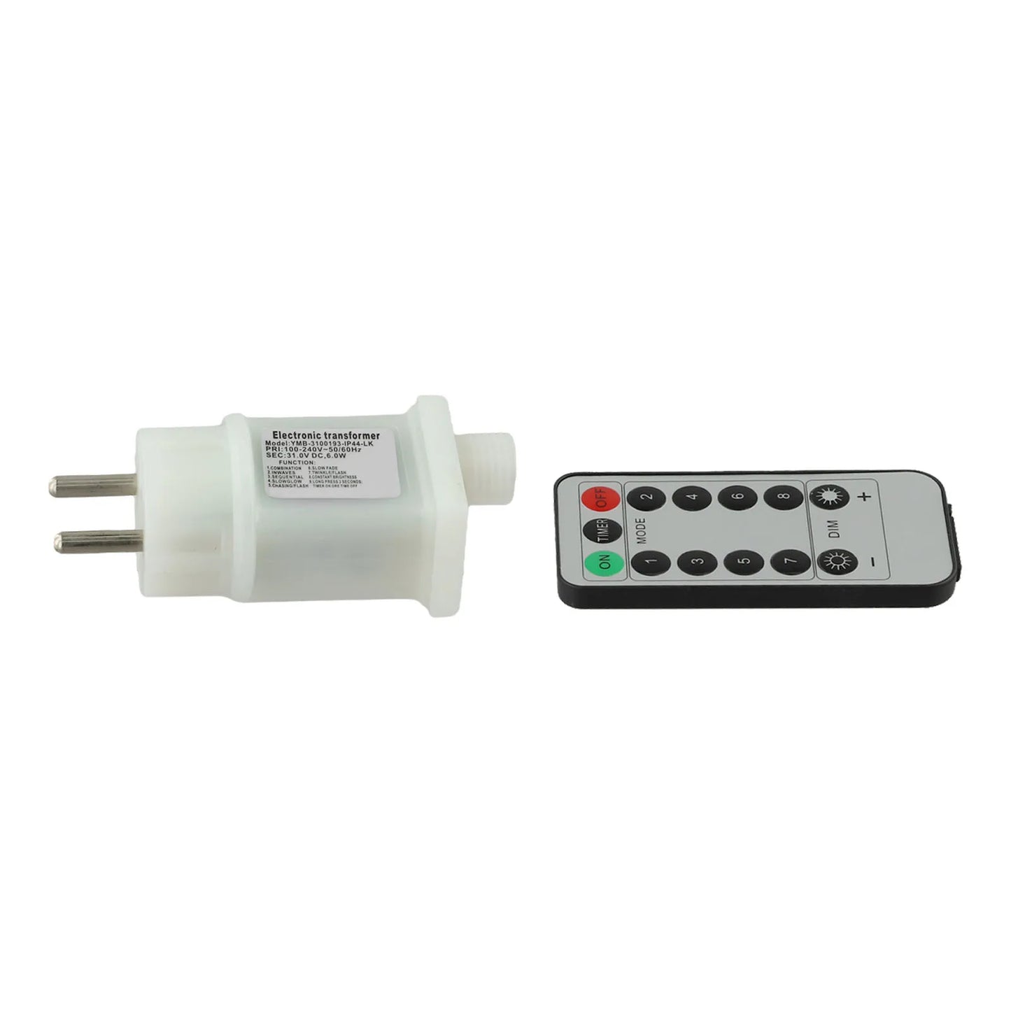 31V LED Adapter with Remote – 6W, 8 Lighting Modes, IP44