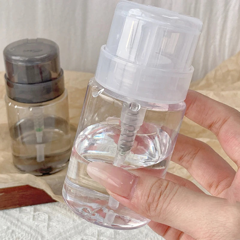 Nail Refillable Bottles Empty Press Pump Dispenser Nail Art Polish Remover Cleaner Makeup Bottle Manicure Tool Peaceful Pleasures Health and Wellness