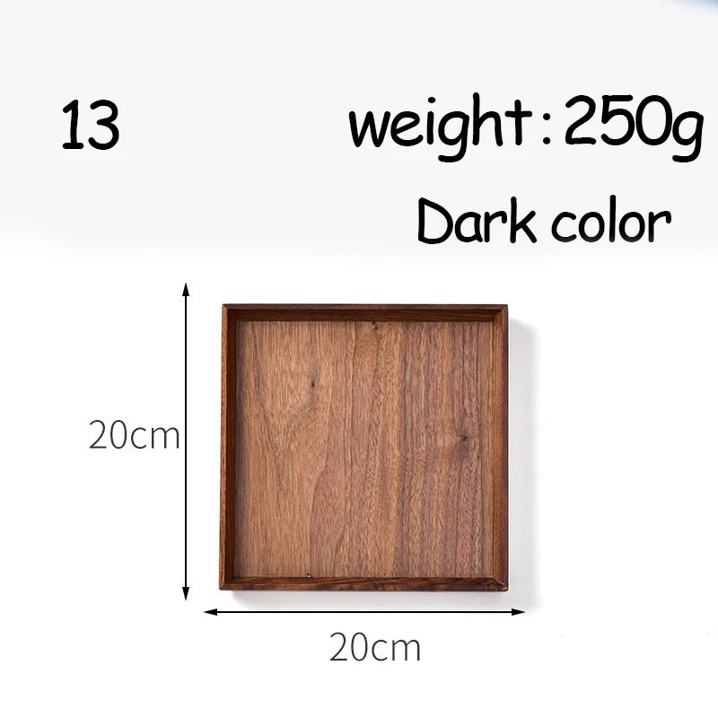 Oval Serving Trays Tableware Dessert Tea Saucer Coasters Coffee Coasters Wooden Plate Storage Food Display Home Hotel Decor Peaceful Pleasures Health and Wellness 13