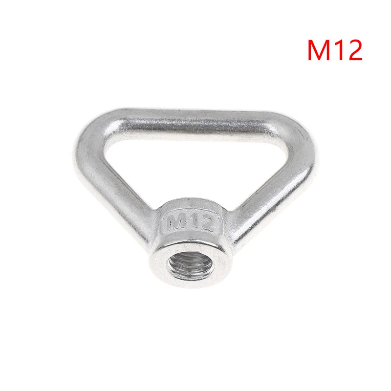 Stainless Steel 304 Lifting Eye Bolt Nut Set M8–M24 Ring Screw Lifting Eye Bolt Peaceful Pleasures Health and Wellness A3