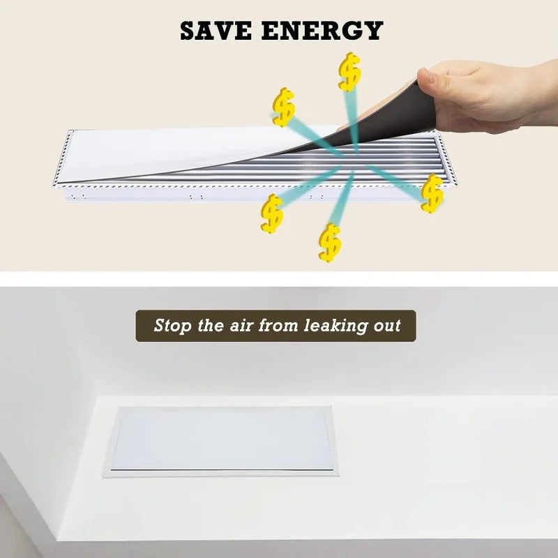 Magnetic Vent Cover 5.5×12" – Flexible Floor & Ceiling Register