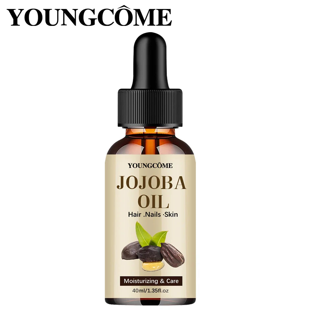 Natural Jojoba Oil Anti Aging Firming Skin Face Moisturizing Relaxing Massage Oil Hair Repair Skin Care Body Oil Peaceful Pleasures Health and Wellness