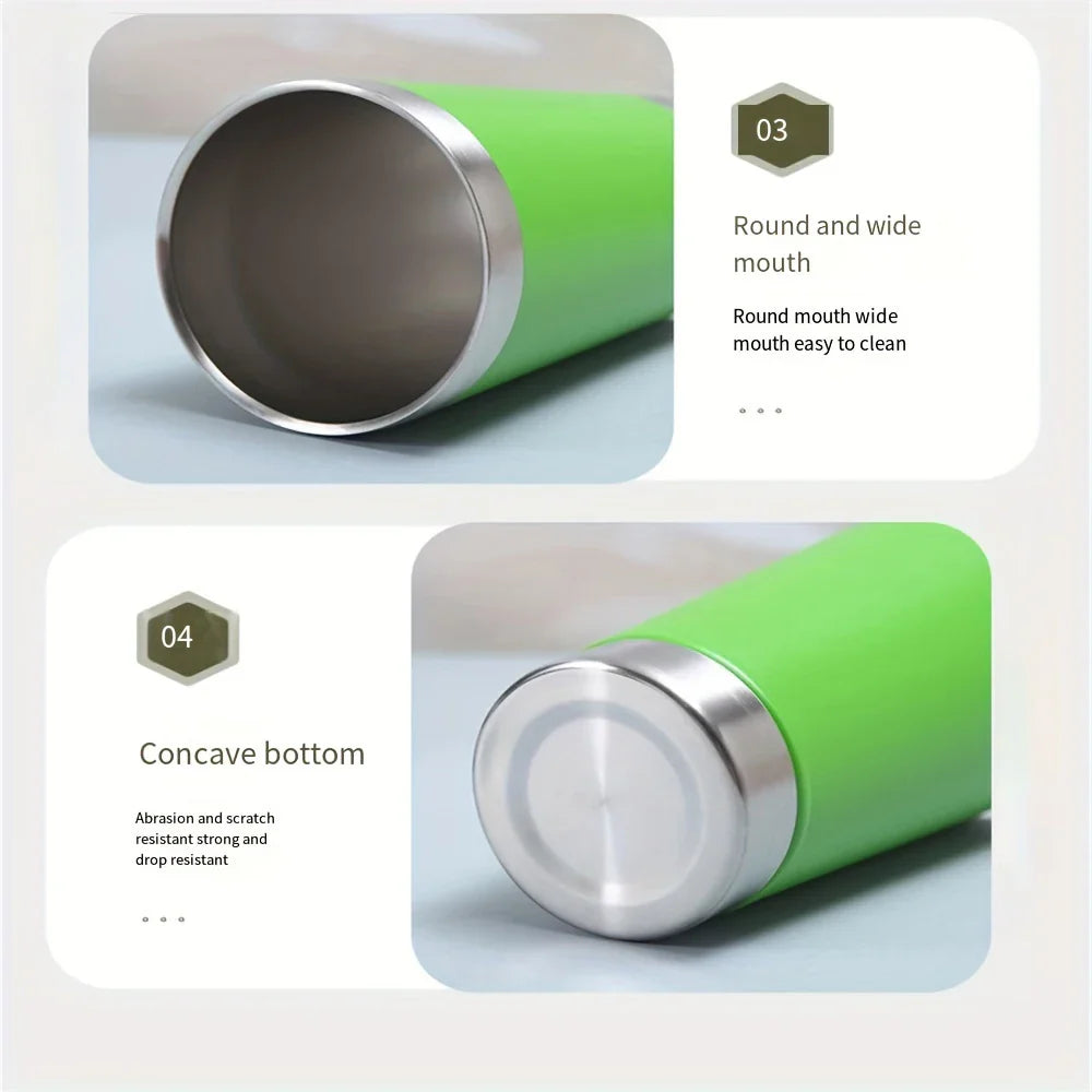 8-Pack 16oz Vacuum Insulated Beer Tumbler Set with Bottle Opener
