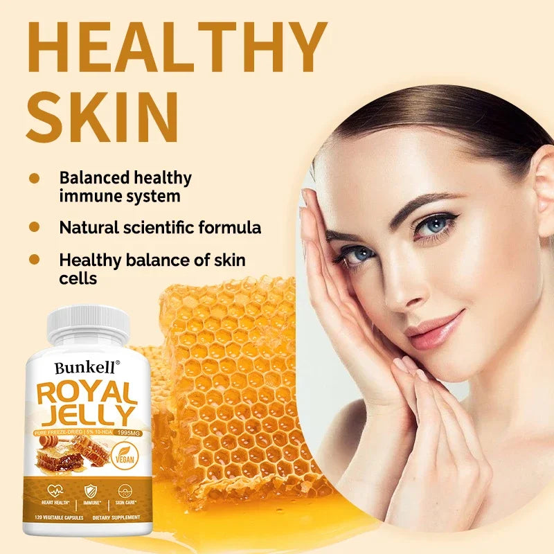 Royal Jelly 1995mg Capsules – Immune & Wellness Support