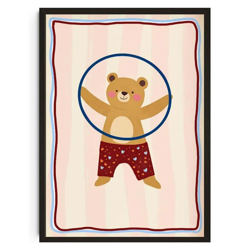 Nordic Animal Canvas Wall Art – Bunny Bear Goose Kids Room