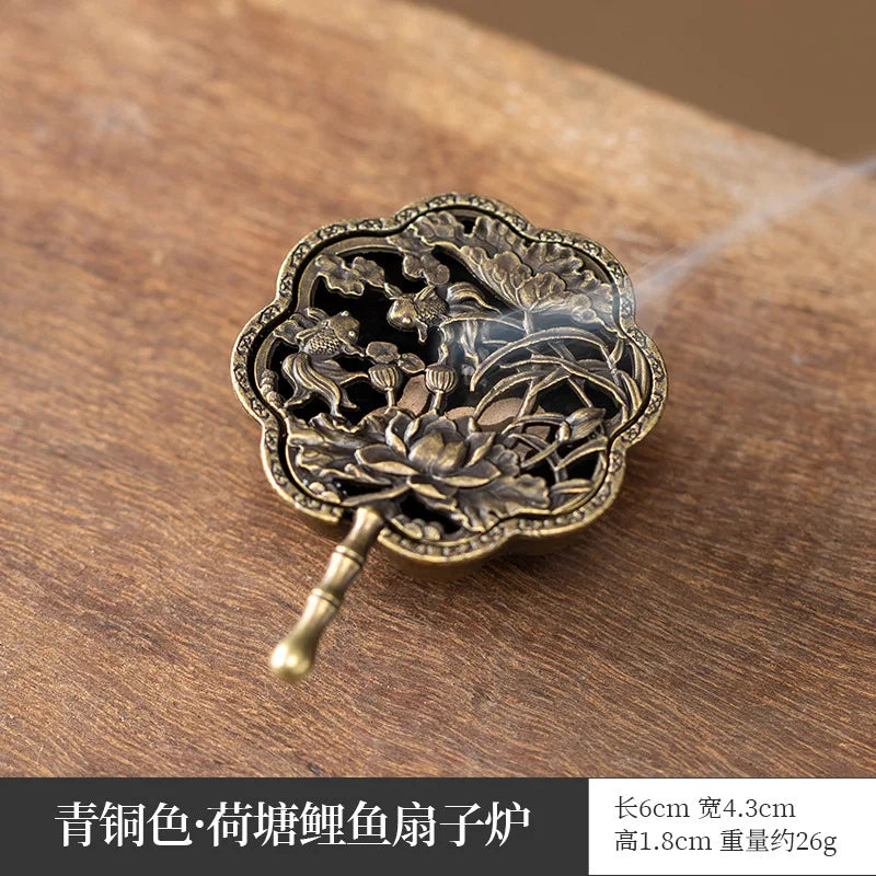 Mini Zen Inspired Small Incense Burner, Small Auspicious Cloud, Incense Plate, Aromatherapy Burner, Incense Path Accessories Peaceful Pleasures Health and Wellness type12
