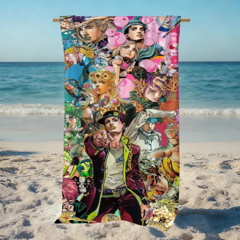Cute Anime Quick-Dry Beach Towel | Soft, Lightweight Multi-Size Quick-Dry Beach Towel Peaceful Pleasures Health and Wellness