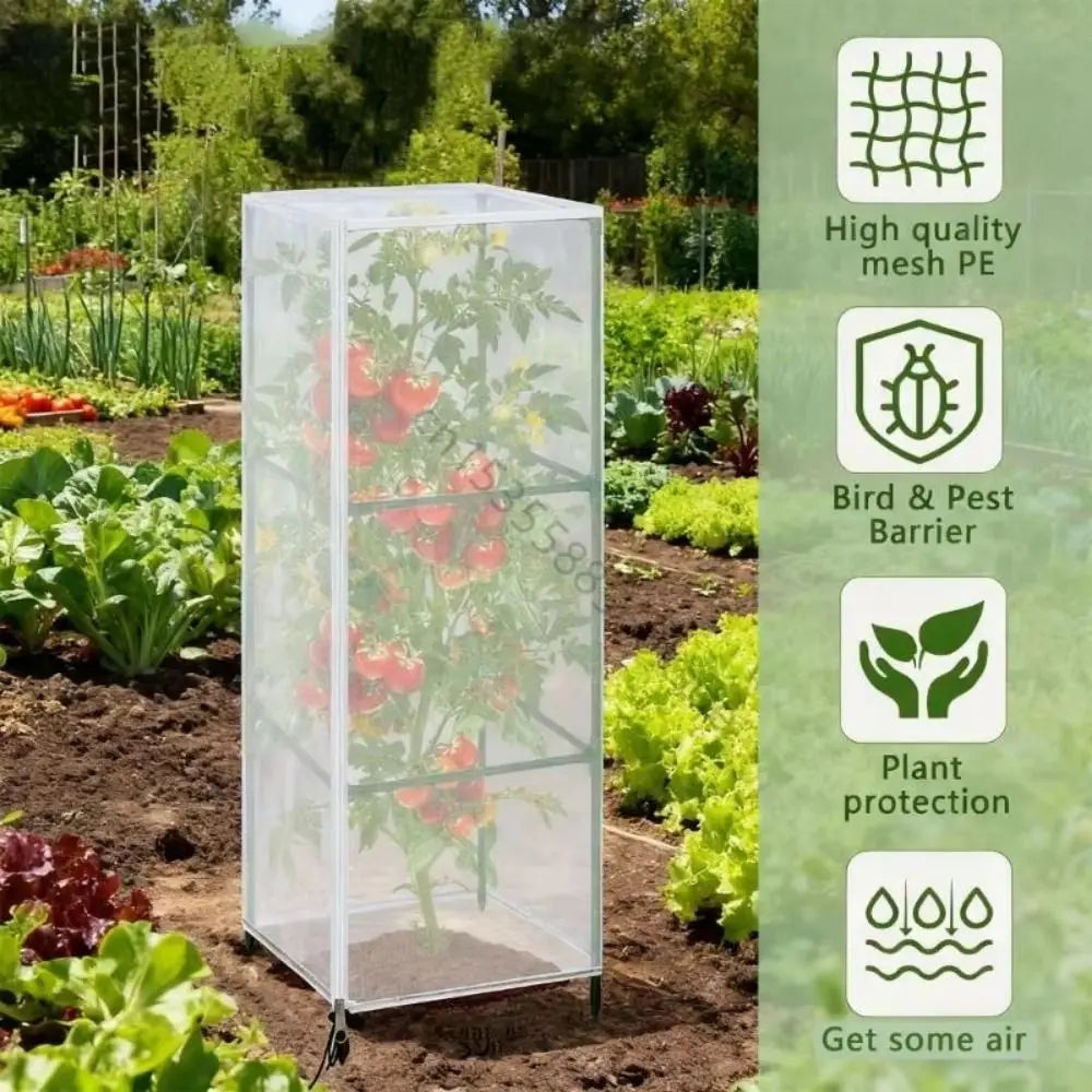Fine Mesh Plant Netting Cover | Zipper Drawstring Garden Net