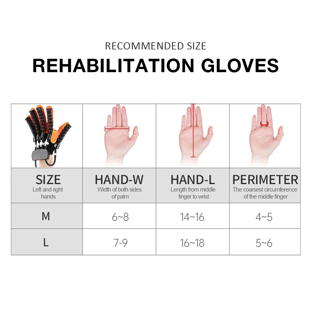 Rehabilitation Robot Gloves Finger Training Hand Exerciser Stroke Hemiplegia Hand Splint Recovery Trainer Support Smart Massage Peaceful Pleasures Health and Wellness