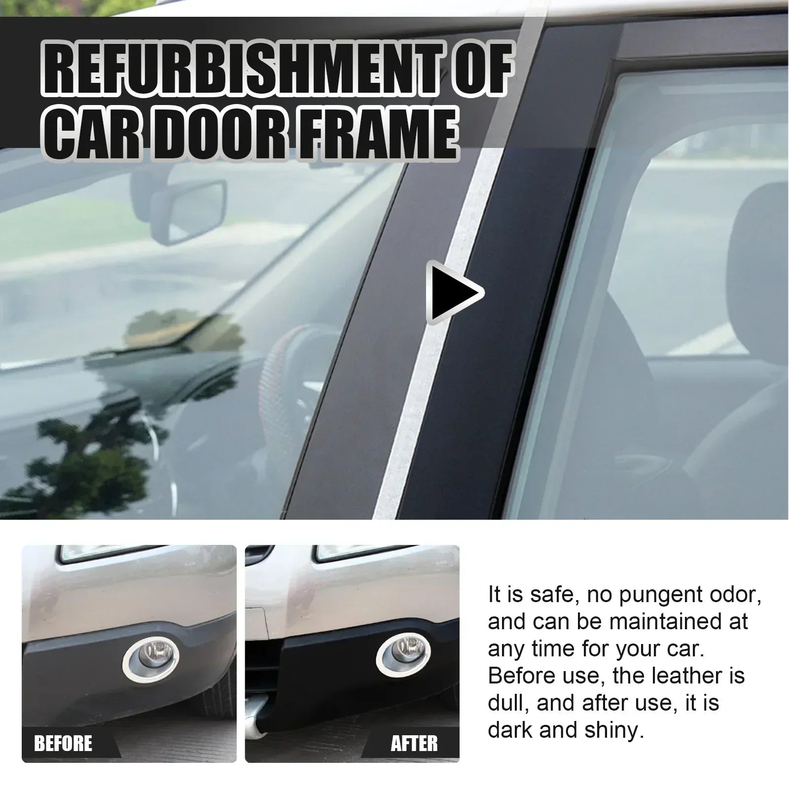 100ml Plastic Parts Retreading Agent Leather Parts Wax Instrument Panel Restorer Cream with Sponge for Car Accessories Peaceful Pleasures Health and Wellness