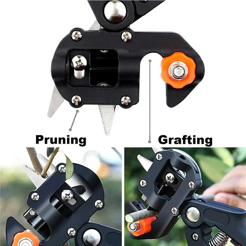 Multi-functional Garden Trimmer Pruning Seedlings Grafting Scissors Fruit Tree Grafting Machine Portable Gardening Tools Peaceful Pleasures Health and Wellness