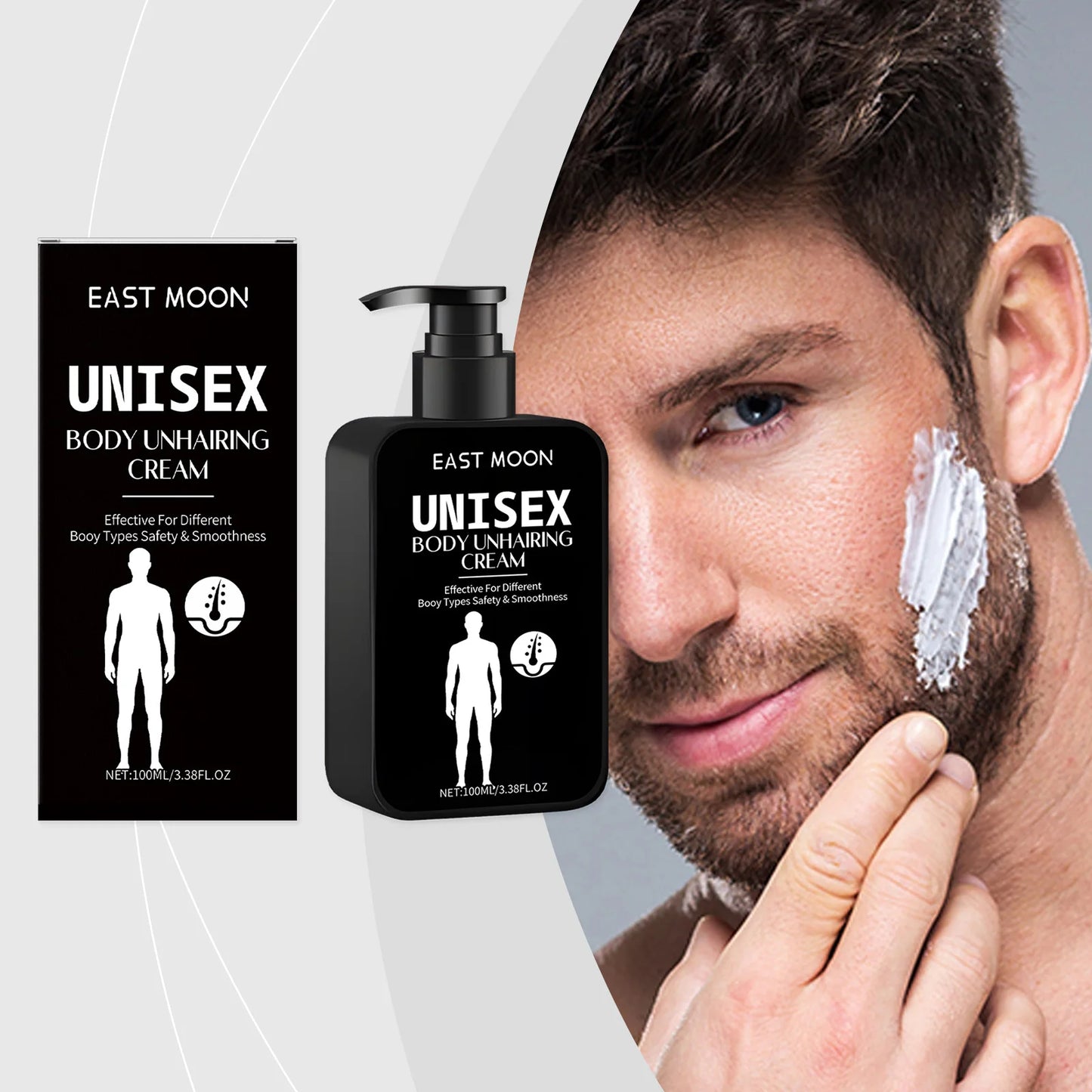 East Moon Painless Body Hair Removal Cream & Growth Inhibitor
