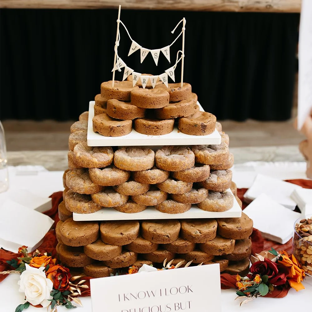 Rustic "Just Married" Wedding Cake Topper | Vintage Bunting Wedding Cake Topper Peaceful Pleasures Health and Wellness