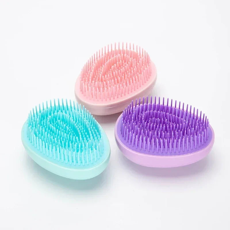 Mini Egg Round Hairbrush – Portable Detangling & Scalp Massage Comb