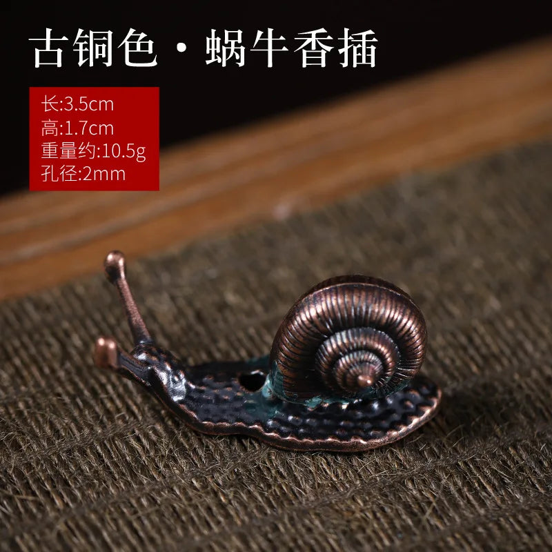Brass Incense Burner Holder Stick Coil Bottle Gourd Shaped Copper