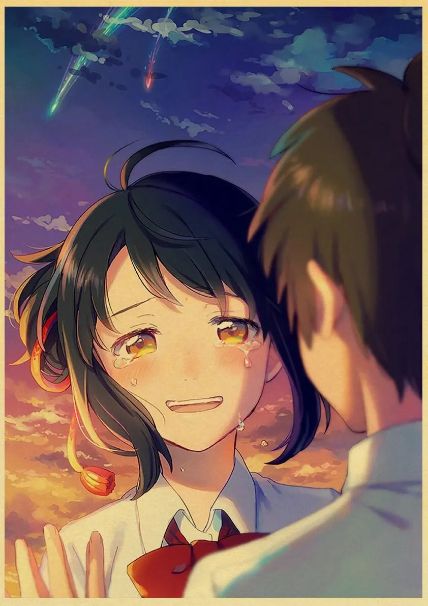 Your Name Anime Poster – Shinkai Makoto Canvas Wall Art