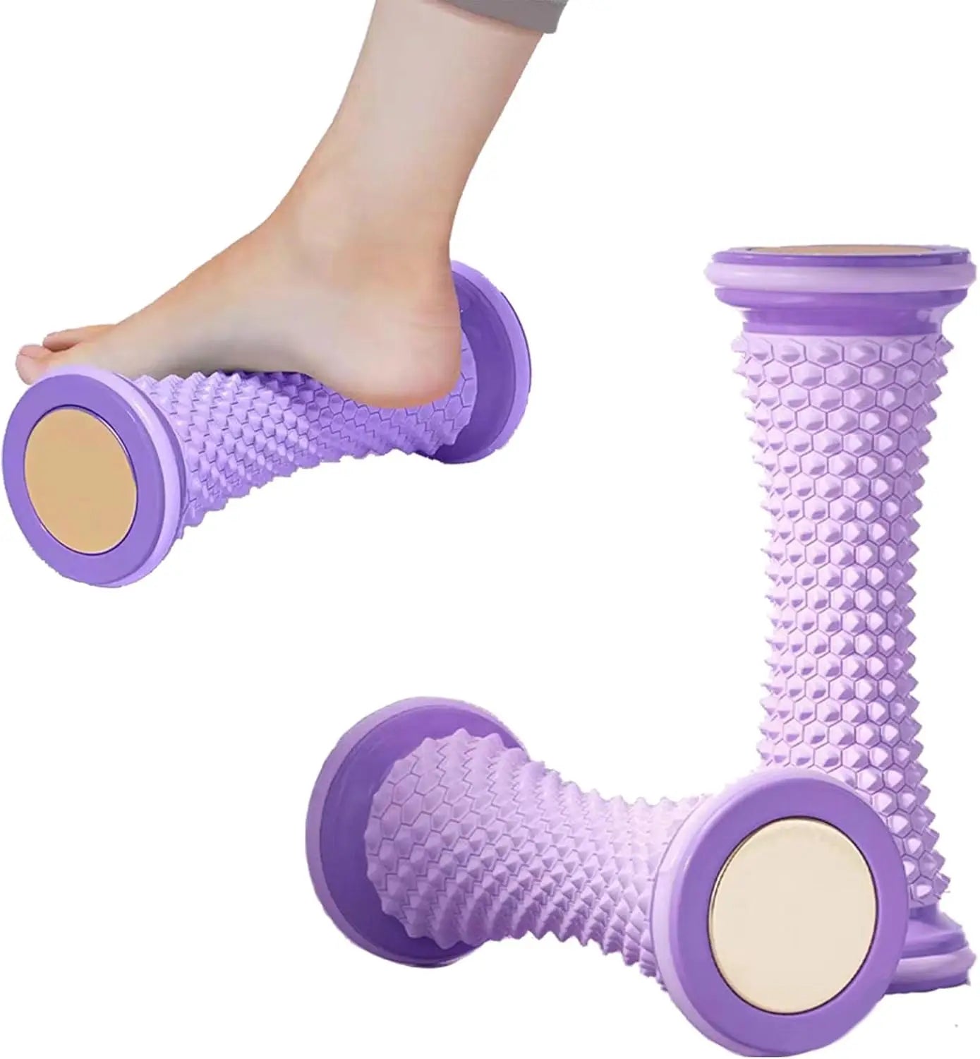 Foot Massager Tool for Plantar Fasciitis Relief - Acupressure & Deep Tissue Therapy for Neuropathy Pain, Portable Peaceful Pleasures Health and Wellness