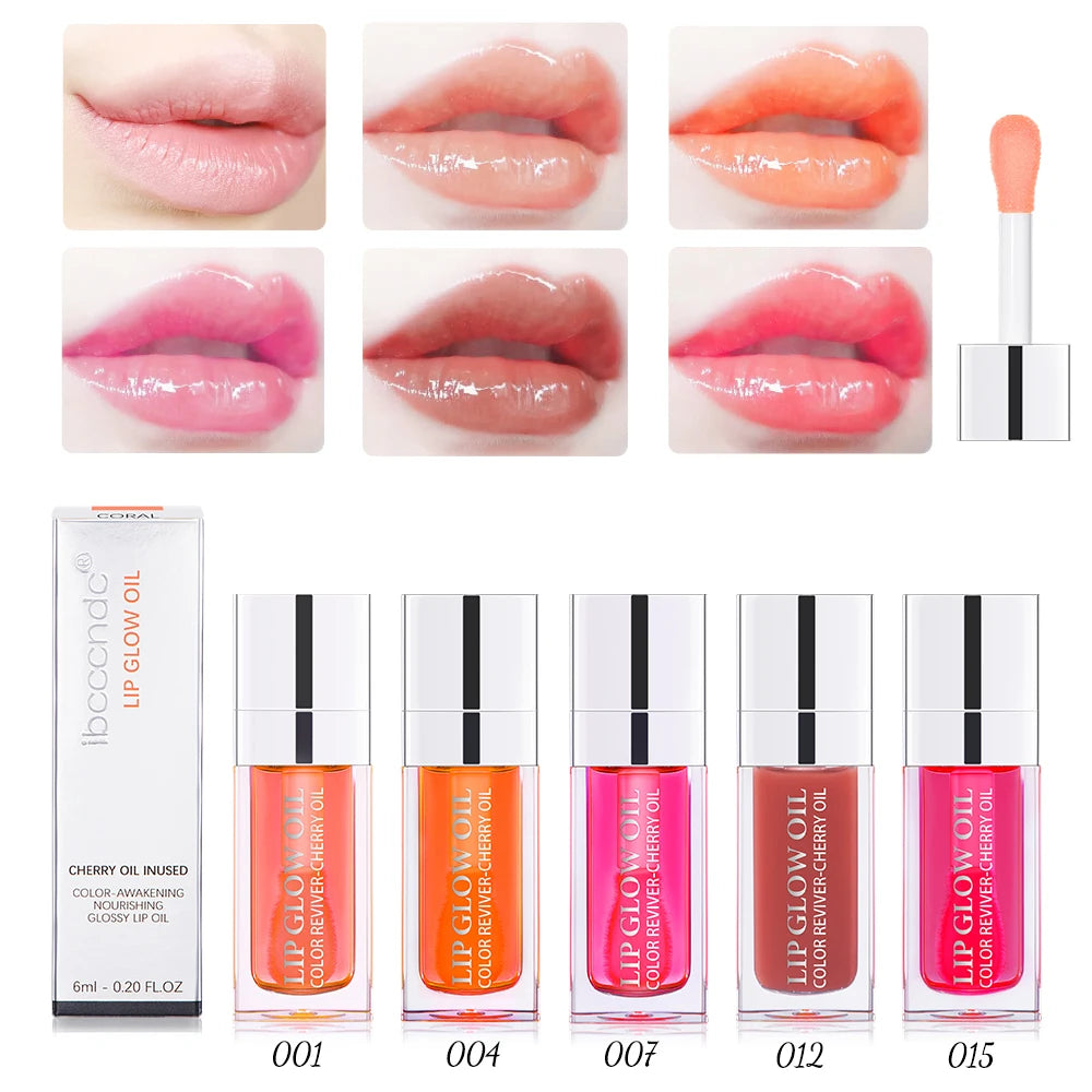 Crystal Jelly Moisturizing Lip Oil Plumping Lip Gloss Makeup Sexy Plump Lip Glow Oil Tinted Lip Plumper 6ml 1 Piece Peaceful Pleasures Health and Wellness
