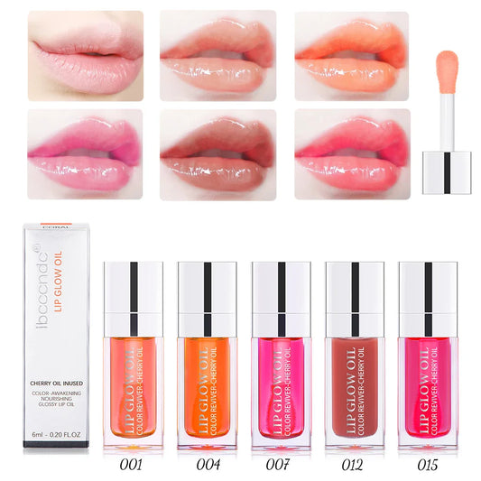 Crystal Jelly Plumping Lip Oil Gloss – Cherry Seed Oil 6ml Plumping Lip Oil Oasis Select