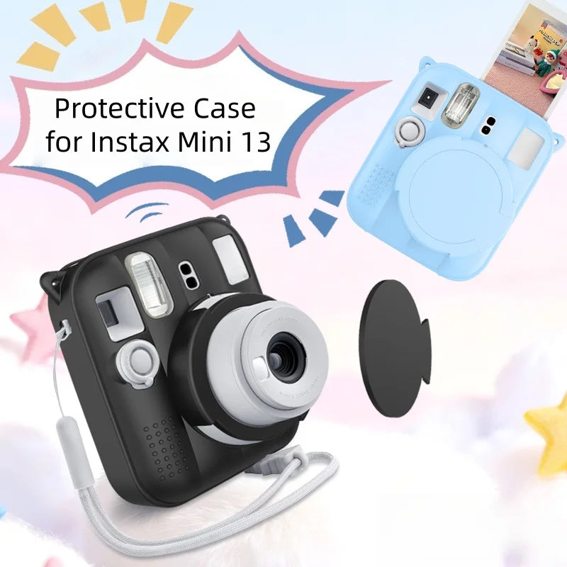 Silicone Protective Case Back Cover Design For The Instax Mini 13 Camera Provides All-Around Protection Against Shocks And Drops Peaceful Pleasures Health and Wellness