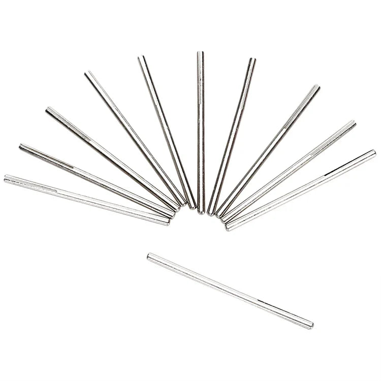 10Pcs 2.35mm Split Sandpaper Mandrel Rotary Tool Shank 50mm