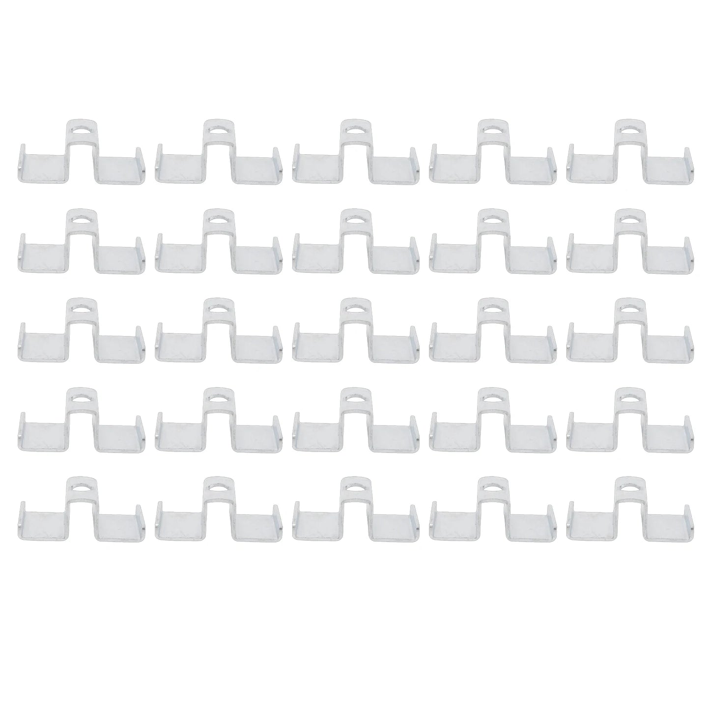 25pcs Grating Clamps Galvanized Steel Saddle Clamps for Industrial Flooring Drainage Systems Mezzanines Walkways Stair Treads Peaceful Pleasures Health and Wellness A
