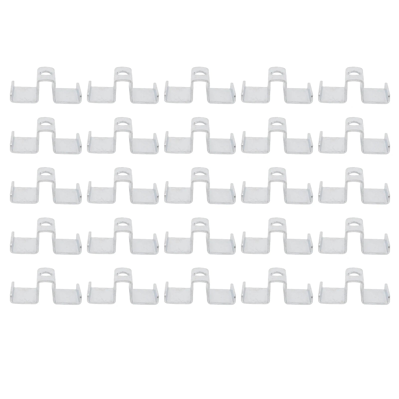 25pcs Grating Clamps Galvanized Steel Saddle Clamps for Industrial Flooring Drainage Systems Mezzanines Walkways Stair Treads Peaceful Pleasures Health and Wellness A