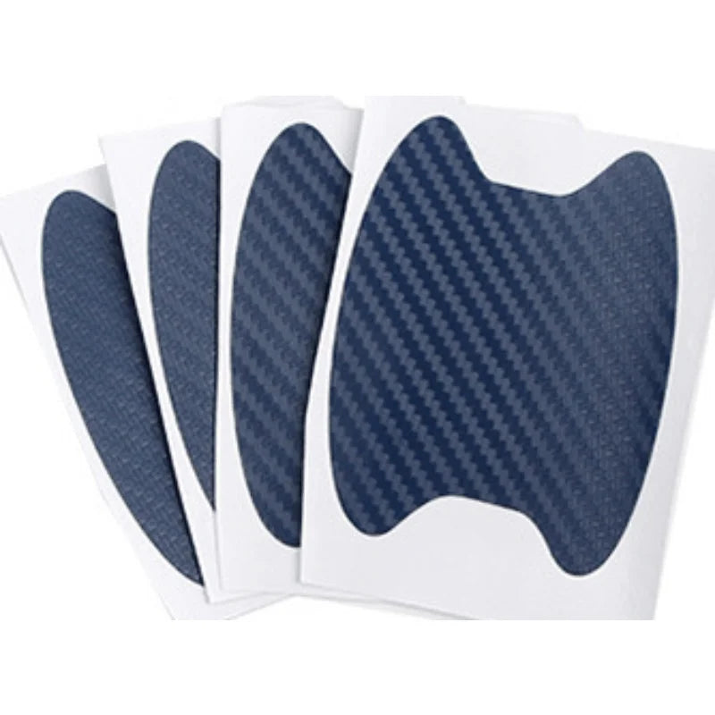 Car Door Handle Scratch Resistant Sticker Carbon Fiber Texture