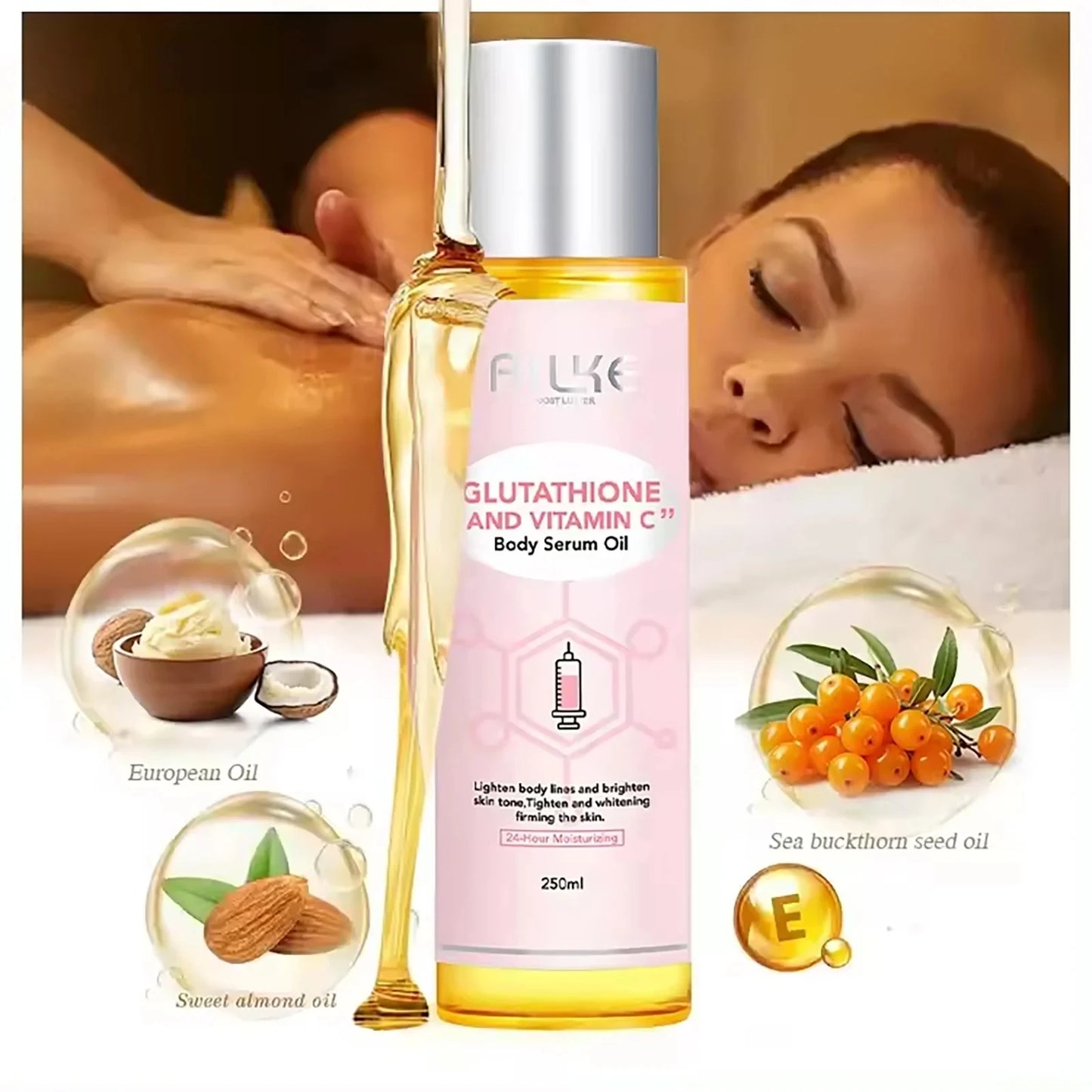 AILKE Vitamin C & Glutathione Brightening Face & Body Set