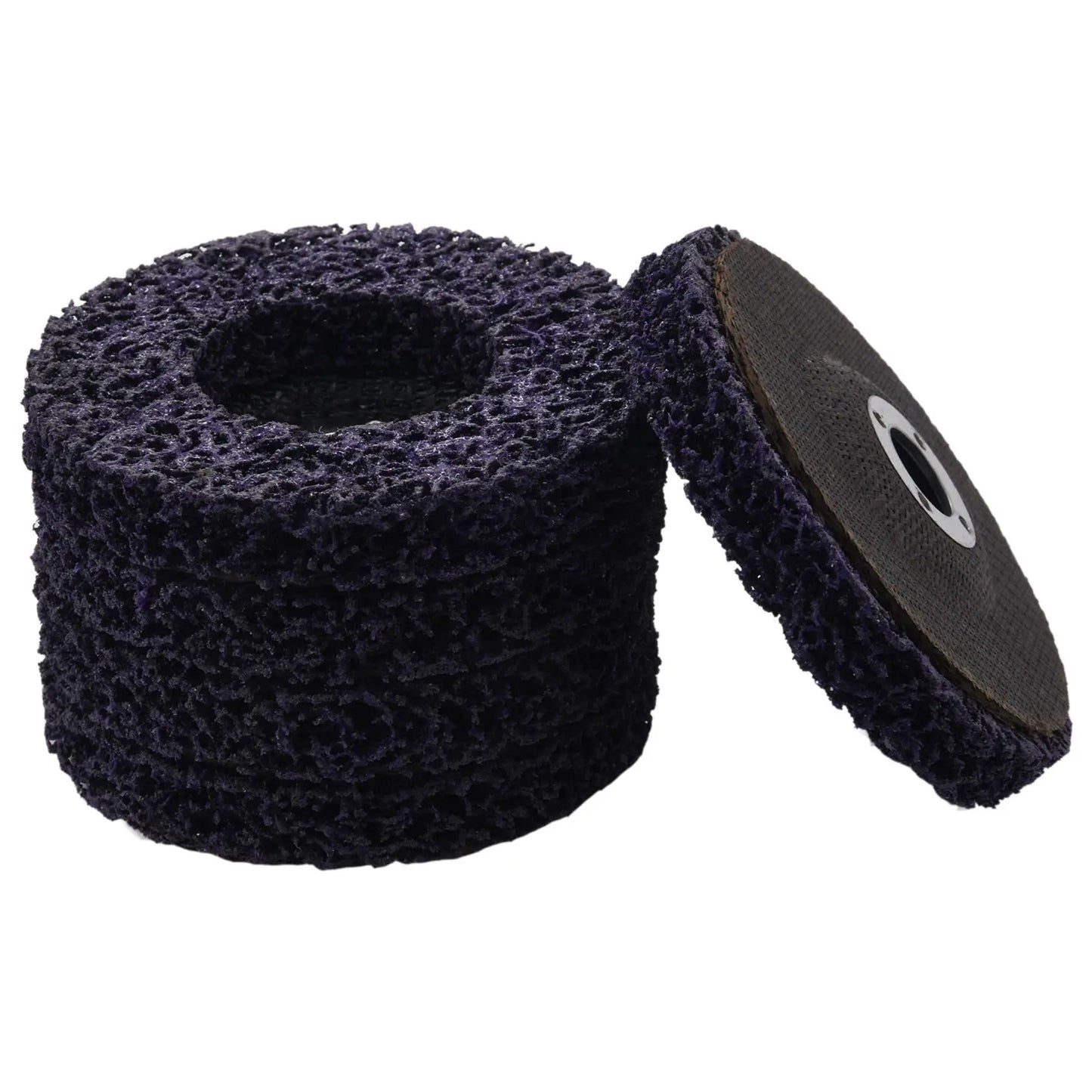 A36T-25Pcs Durable Poly Strip Disc Wheel 100X16mm Wood Metal Paint Rust Removal Clean Abrasive Tools For Angle Grinder Peaceful Pleasures Health and Wellness