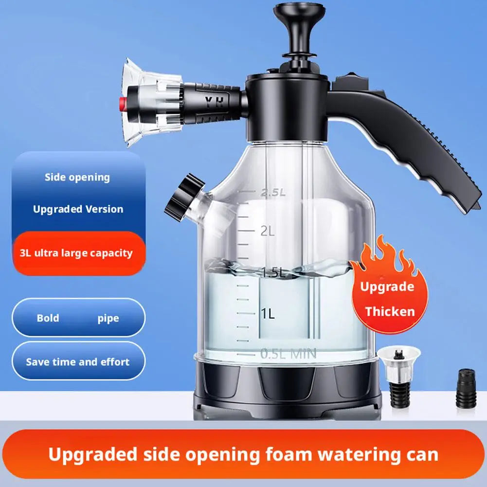 Hand Pump Foam Sprayer with 3 Nozzles for Car Wash Peaceful Pleasures Health and Wellness