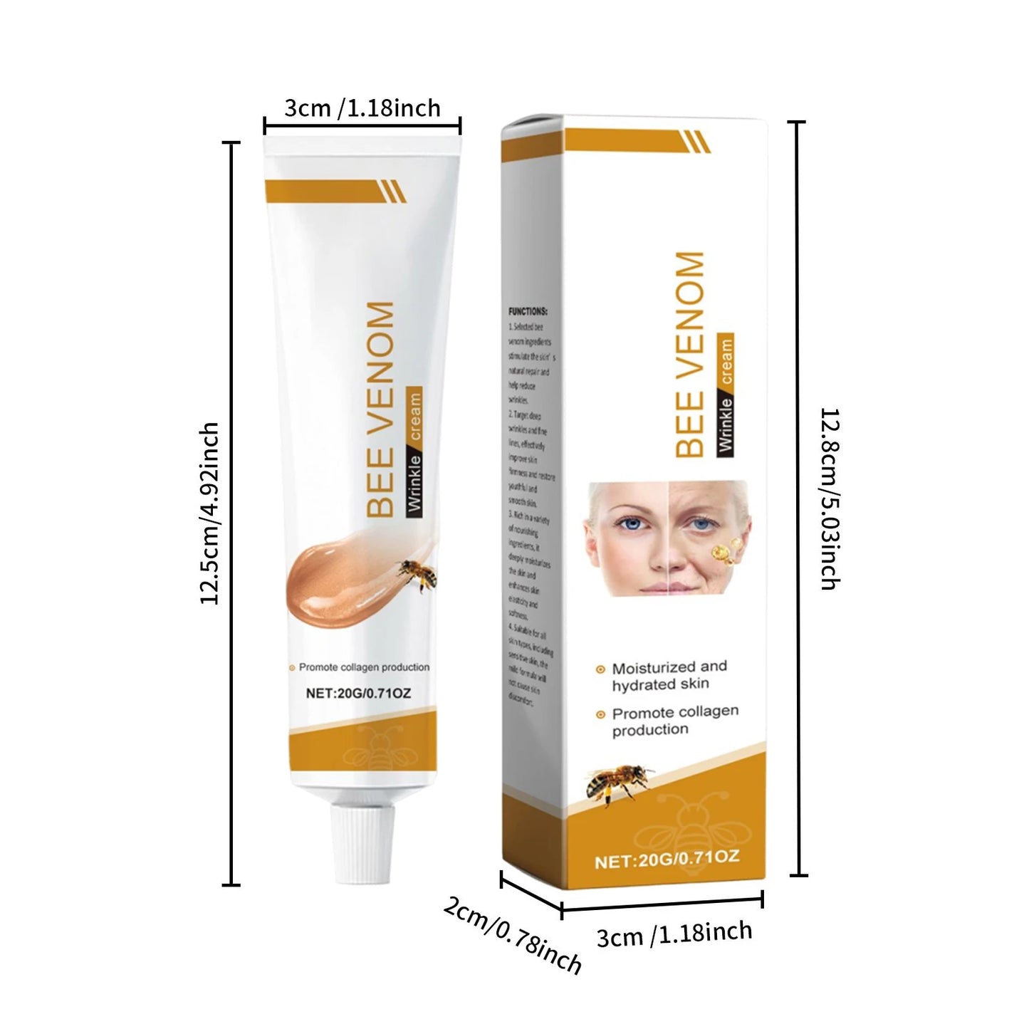 Bee Venom Anti-Aging Cream – Firm, Lift & Reduce Wrinkles Peaceful Pleasures Health and Wellness